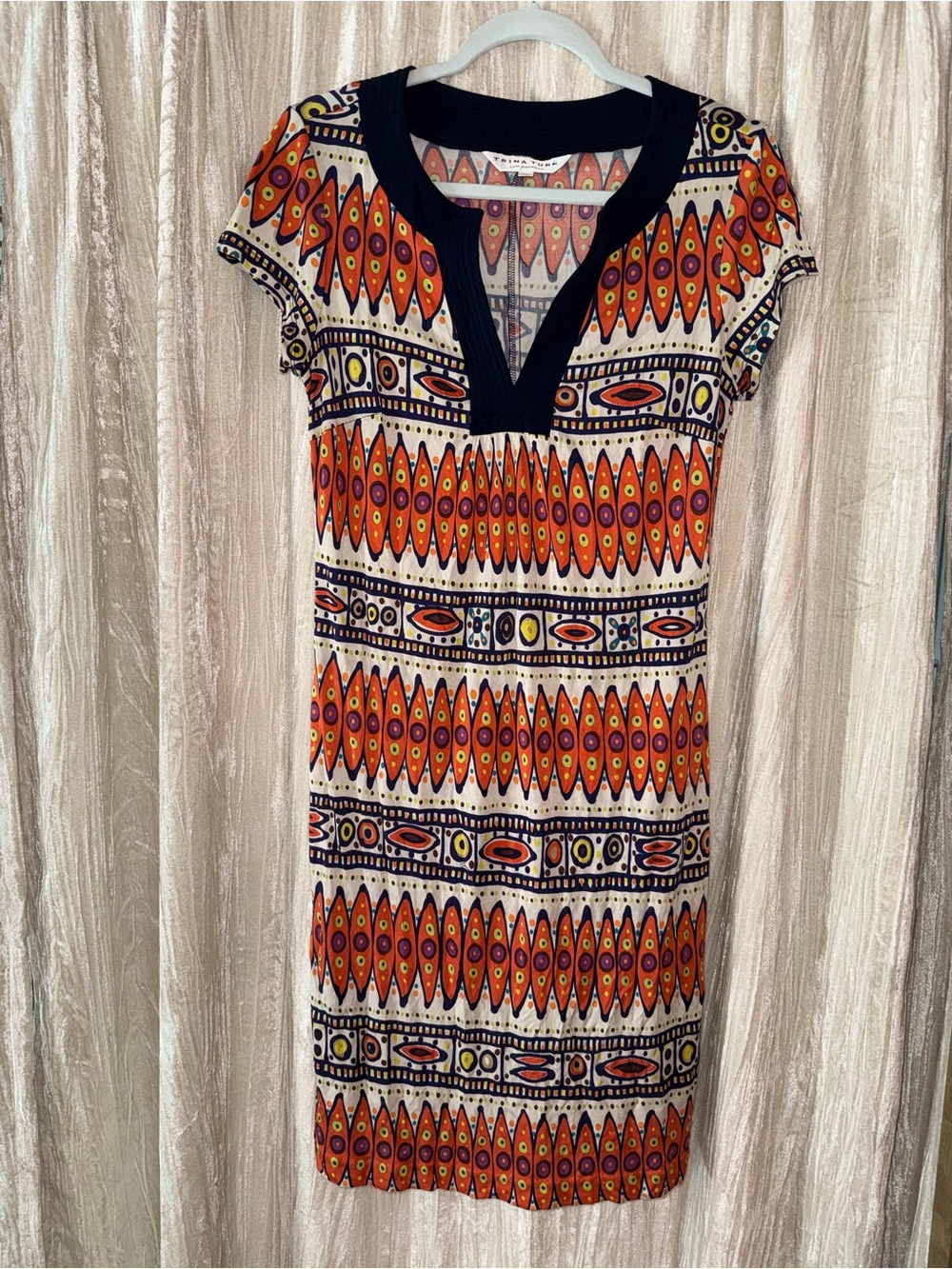 Vintage Trina Turk 100% Silk Dress size 12